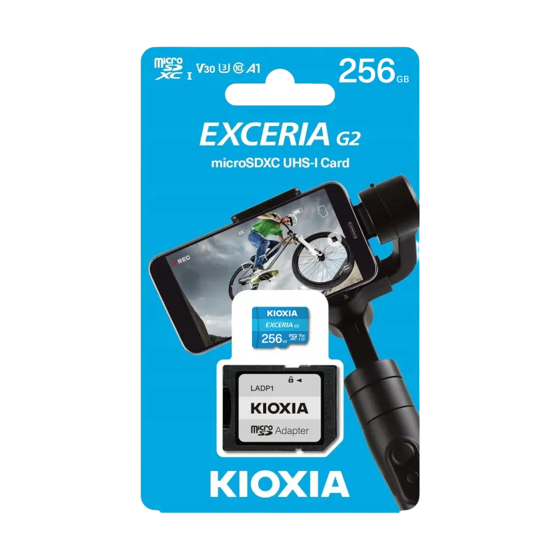 Karta pamięci microSD 256 GB UHS-I U1 Kioxia z adapterem