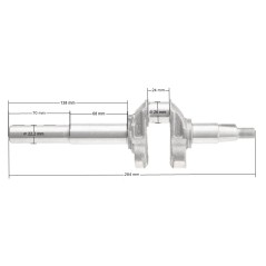 Wał korbowy Loncin LC1P65FE-2 EURO V CZĘŚĆ ORYGINALNA