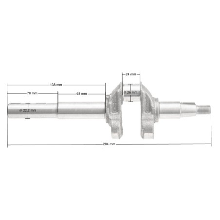 Wał korbowy Loncin LC1P65FE-2 EURO V CZĘŚĆ ORYGINALNA