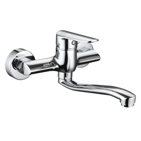 Duro Seria Prisma bateria zlewozmywakowa ścienna, z ruchomą wylewką 25 cm