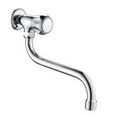 Bateria umywalkowo-zlewozmywakowa ścienna Duro typ S 20 cm