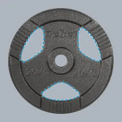 Obciążenie żeliwne olimpijskie 20kg, otwór 51mm, talerz z uchwytami, REBEL ACTIVE