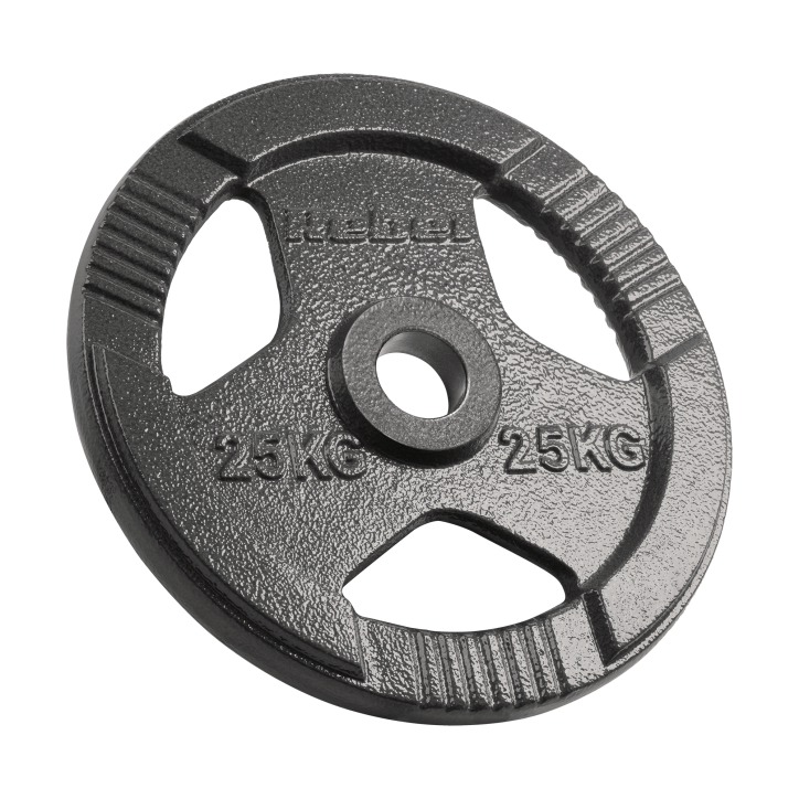 Obciążenie żeliwne olimpijskie 25kg, otwór 51mm, talerz z uchwytami, REBEL ACTIVE Obciążenie żeliwne olimpijskie 25kg, otwór 51mm, talerz z uchwytami, REBEL ACTIVE