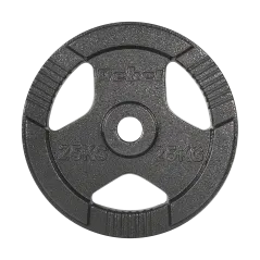 Obciążenie żeliwne olimpijskie 25kg, otwór 51mm, talerz z uchwytami, REBEL ACTIVE