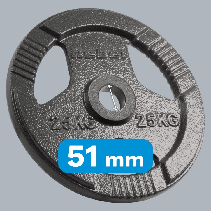 Obciążenie żeliwne olimpijskie 25kg, otwór 51mm, talerz z uchwytami, REBEL ACTIVE Obciążenie żeliwne olimpijskie 25kg, otwór 51mm, talerz z uchwytami, REBEL ACTIVE