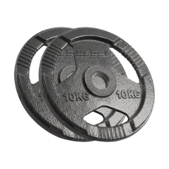Obciążenie żeliwne olimpijskie zestaw 2x10kg, otwór 51mm, talerz z uchwytami, REBEL ACTIVE
