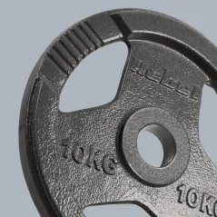 Obciążenie żeliwne olimpijskie zestaw 2x10kg, otwór 51mm, talerz z uchwytami, REBEL ACTIVE