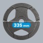 Obciążenie żeliwne olimpijskie zestaw 2x10kg, otwór 51mm, talerz z uchwytami, REBEL ACTIVE