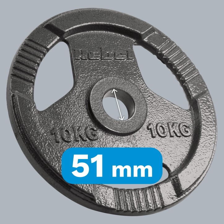 Obciążenie żeliwne olimpijskie zestaw 2x10kg, otwór 51mm, talerz z uchwytami, REBEL ACTIVE Obciążenie żeliwne olimpijskie zestaw 2x10kg, otwór 51mm, talerz z uchwytami, REBEL ACTIVE