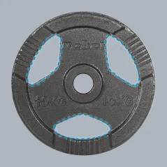 Obciążenie żeliwne olimpijskie zestaw 2x10kg, otwór 51mm, talerz z uchwytami, REBEL ACTIVE