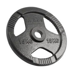 Obciążenie żeliwne olimpijskie zestaw 2x15kg, otwór 51mm, talerz z uchwytami, REBEL ACTIVE