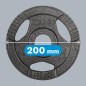 Obciążenie żeliwne olimpijskie zestaw 4x2.5kg, otwór 51mm, talerz z uchwytami, REBEL ACTIVE Obciążenie żeliwne olimpijskie zestaw 4x2.5kg, otwór 51mm, talerz z uchwytami, REBEL ACTIVE