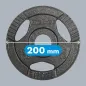 Obciążenie żeliwne olimpijskie zestaw 4x2.5kg, otwór 51mm, talerz z uchwytami, REBEL ACTIVE Obciążenie żeliwne olimpijskie zestaw 4x2.5kg, otwór 51mm, talerz z uchwytami, REBEL ACTIVE