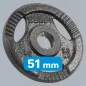 Obciążenie żeliwne olimpijskie zestaw 4x2.5kg, otwór 51mm, talerz z uchwytami, REBEL ACTIVE Obciążenie żeliwne olimpijskie zestaw 4x2.5kg, otwór 51mm, talerz z uchwytami, REBEL ACTIVE