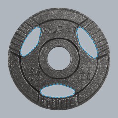 Obciążenie żeliwne olimpijskie zestaw 4x2.5kg, otwór 51mm, talerz z uchwytami, REBEL ACTIVE
