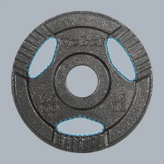 Obciążenie żeliwne olimpijskie zestaw 4x2.5kg, otwór 51mm, talerz z uchwytami, REBEL ACTIVE