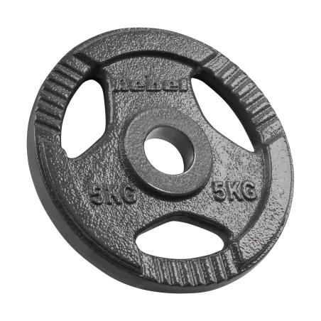 Obciążenie żeliwne olimpijskie zestaw 4x5kg, otwór 51mm, talerz z uchwytami, REBEL ACTIVE