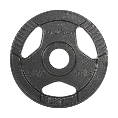 Obciążenie żeliwne olimpijskie zestaw 4x5kg, otwór 51mm, talerz z uchwytami, REBEL ACTIVE