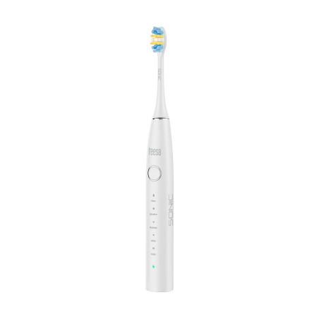 Soniczna szczoteczka do zębów TEESA SONIC 2 biała, 5 trybów pracy, etui podróżne , USB typ C