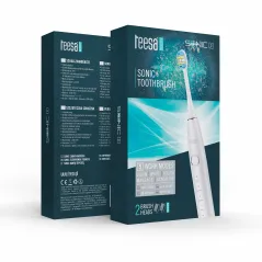 Soniczna szczoteczka do zębów TEESA SONIC 2 biała, 5 trybów pracy, etui podróżne , USB typ C