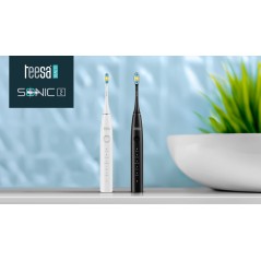 Soniczna szczoteczka do zębów TEESA SONIC 2 biała, 5 trybów pracy, etui podróżne , USB typ C