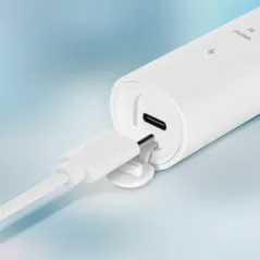 Soniczna szczoteczka do zębów TEESA SONIC 2 biała, 5 trybów pracy, etui podróżne , USB typ C