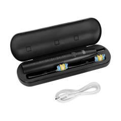 Soniczna szczoteczka do zębów TEESA SONIC 2 czarna , 5 trybów pracy, etui podróżne , USB typ C