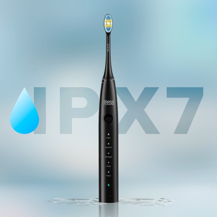 Soniczna szczoteczka do zębów TEESA SONIC 2 czarna , 5 trybów pracy, etui podróżne , USB typ C Soniczna szczoteczka do zębów TEESA SONIC 2 czarna , 5 trybów pracy, etui podróżne , USB typ C