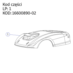 Obudowa górna kosiarka automatyczna X5
