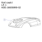 Obudowa górna kosiarka automatyczna X5 Obudowa górna kosiarka automatyczna X5