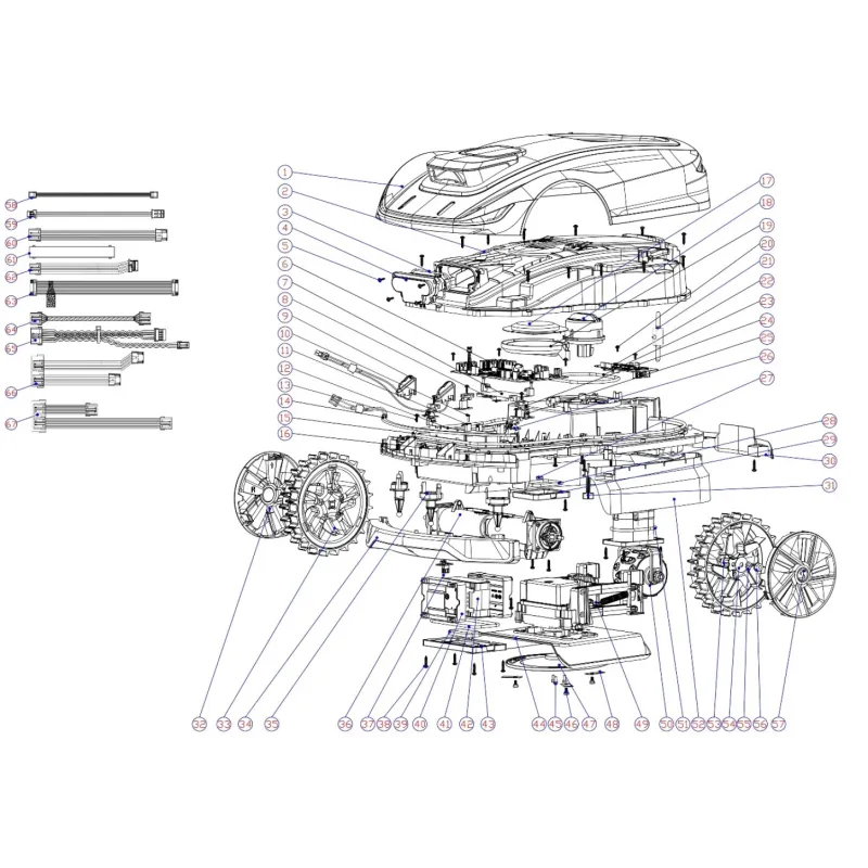 Płyta sterująca napędem tylnego koła Robot koszący X5