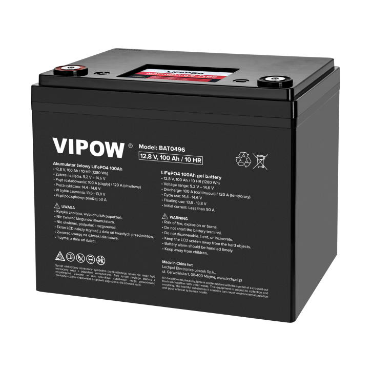 Akumulator LiFePO4 100Ah z BMS Akumulator LiFePO4 100Ah z BMS