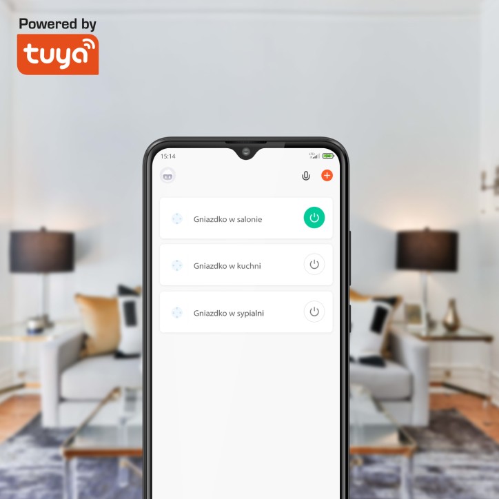Gniazdo podwójne WiFi Kruger&Matz Connect P5 Tuya Gniazdo podwójne WiFi Kruger&Matz Connect P5 Tuya