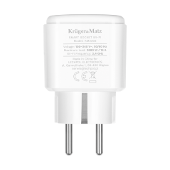Gniazdo WiFi Kruger&Matz Connect P4 Białe Tuya