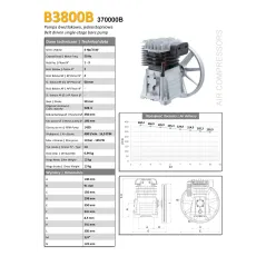 Agregat sprężarkowy SHAMAL SB38C /PA1405 480 l/min 3.0 kW