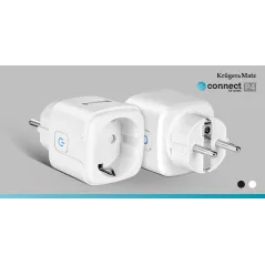Gniazdo WiFi Kruger&Matz Connect P4 Białe Tuya