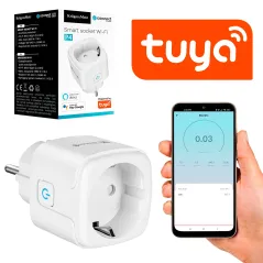 Gniazdo WiFi Kruger&Matz Connect P4 Białe Tuya