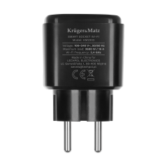 Gniazdo WiFi Kruger&Matz Connect P4 Czarne Tuya