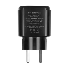 Gniazdo WiFi Kruger&Matz Connect P4 Czarne Tuya
