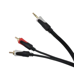 Kabel 3.5 wtyk stereo - 2RCA audio 10m Cabletech Basic Edition