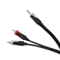 Kabel 3.5 wtyk stereo - 2RCA audio 10m Cabletech Basic Edition