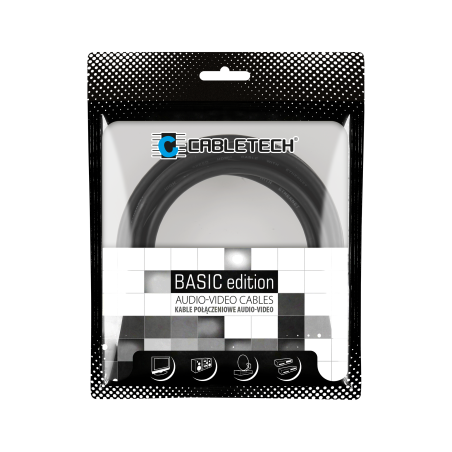 Kabel 3.5 wtyk stereo - 3.5 wtyk stereo 3.0m Cabletech Basic Edition