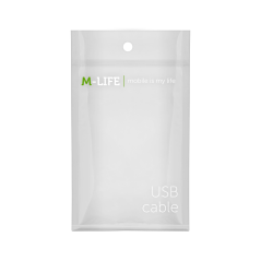 Kabel audio Jack 3.5 wtyk - wtyk M-Life spirala