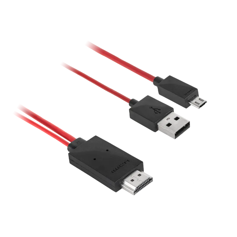 Kabel MHL wtyk HDMI-micro USB 1.5M (Galaxy S3, Note2)
