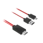 Kabel MHL wtyk HDMI-micro USB 1.5M (Galaxy S3, Note2)