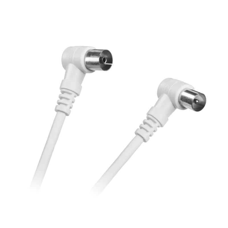 Kabel TV-Video biały kątowo/kątowy 7,5m Kabel TV-Video biały kątowo/kątowy 7,5m