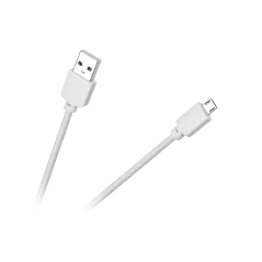 Kabel USB - micro USB M-Life biały 1m