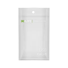 Kabel USB - micro USB M-Life biały 1m