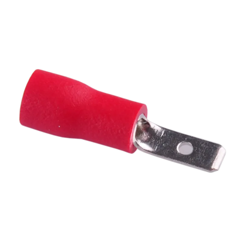 Konektor A(2.8)-1-P męski izolowany czerwony KA13