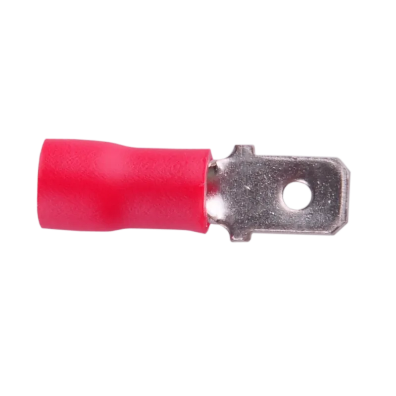 Konektor A(4.7)-1-P męski izolowany czerwony KA23